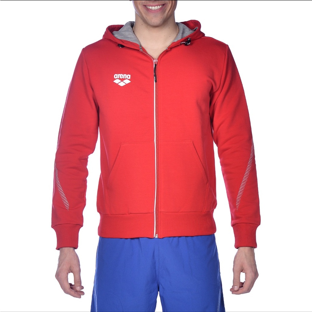 Arena Men's Red Team line Hooded Jacket